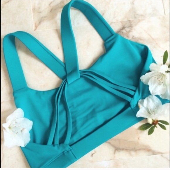 Valleau Apparel Other - NEW Valleau teal criss cross sports bra!
